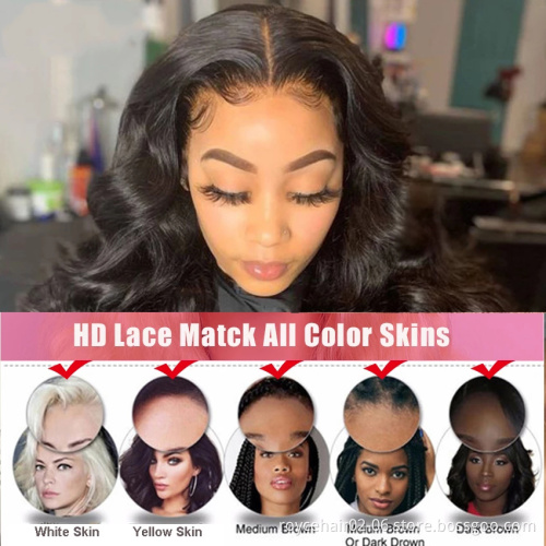 Cheap Wholesale 100% Virgin Cuticle Aligned Human Hair Body Wave Curly Transparent HD Glueless Braided Full Lace Wigs